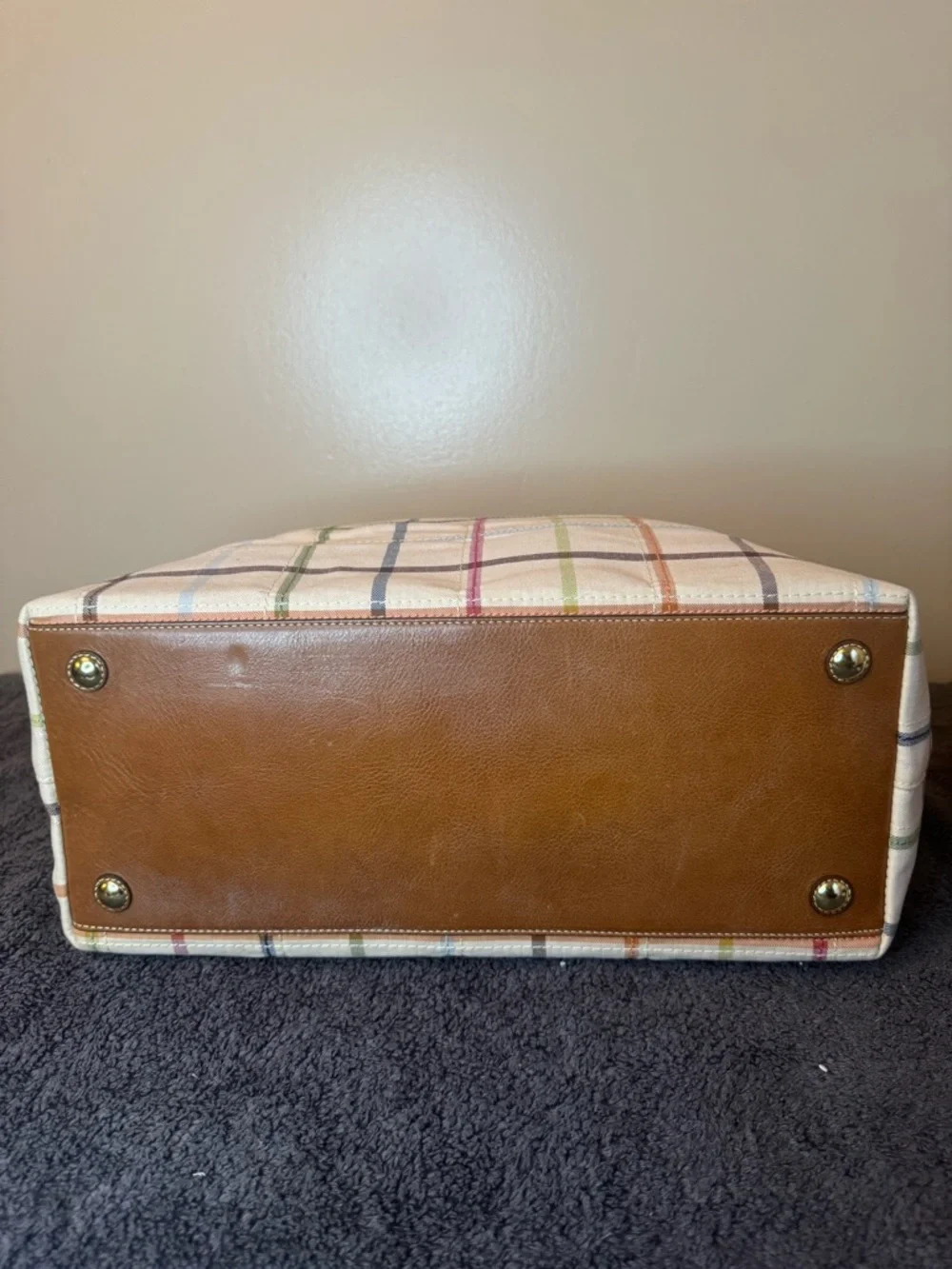 COACH Peyton Tattersall Weekender Tote Bag - Picture 11 of 13